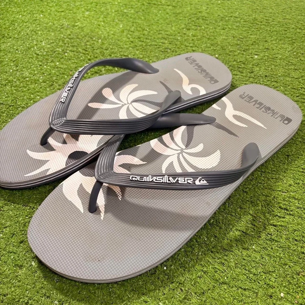 Quiksilver Men's Vacation Beach Outdoor Sandals Flip Flop Sz 12-13